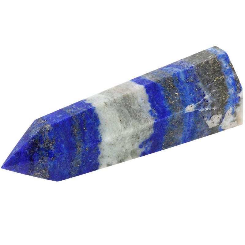 rockcloud عصا كريستال لابيس لازولي الأزرق من روك كلاود، نقطة شفاء، منشور مقطع، تمثال حجر ريكي منحوت - Image 4